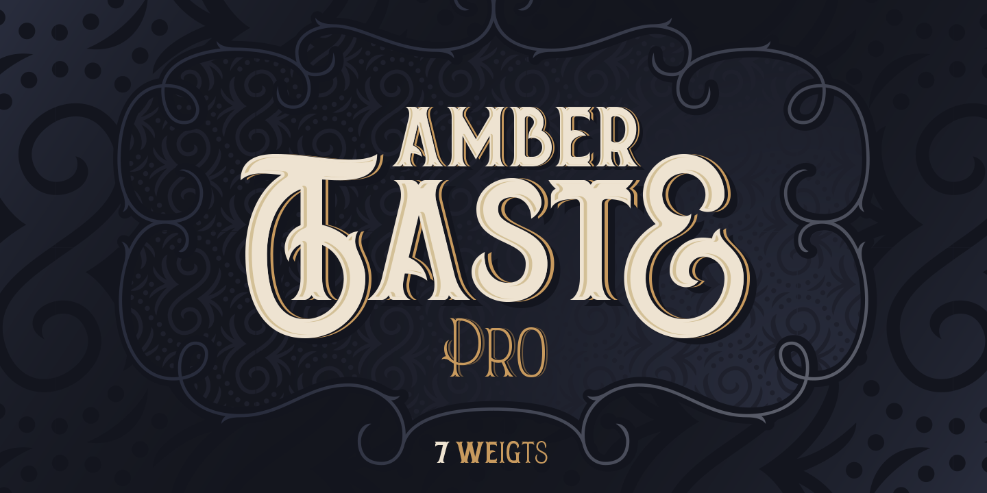 Шрифт Amber Taste Pro